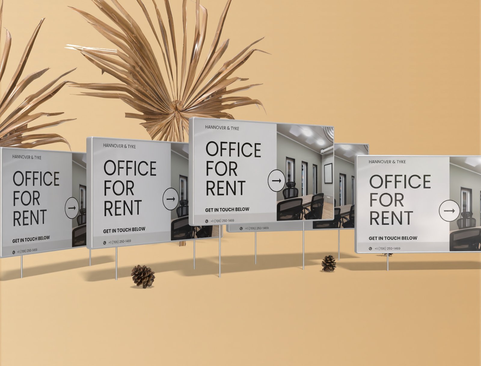 real estate, construction, and event wayfinding signage by Ashley Bailey Designs
