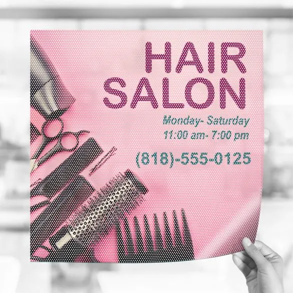 Perforated Window Vinyl for Augusta, Georgia Retail Storefronts