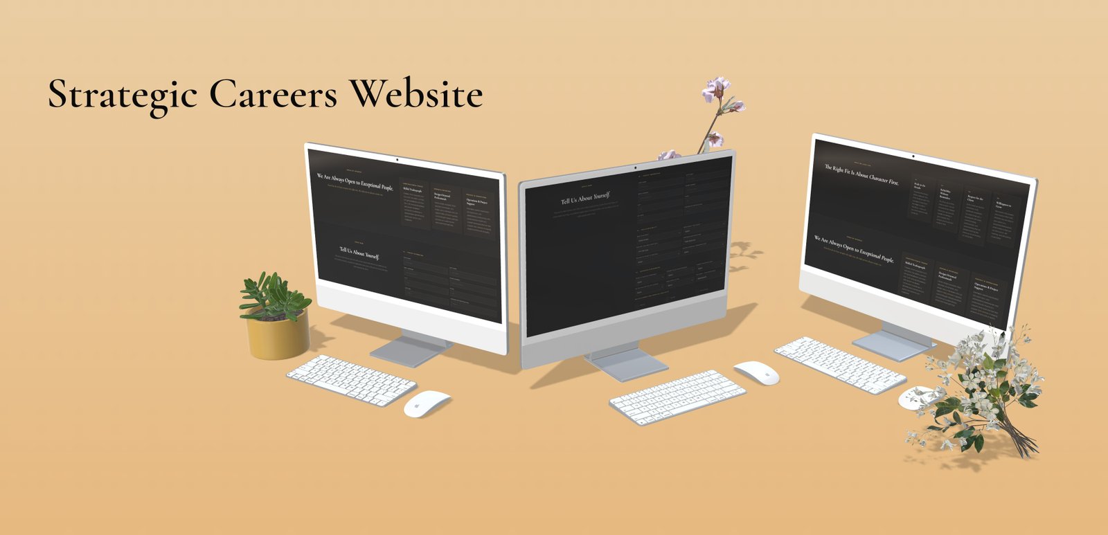 Strategic Screenshot of a Long Form Careers Page for a Company