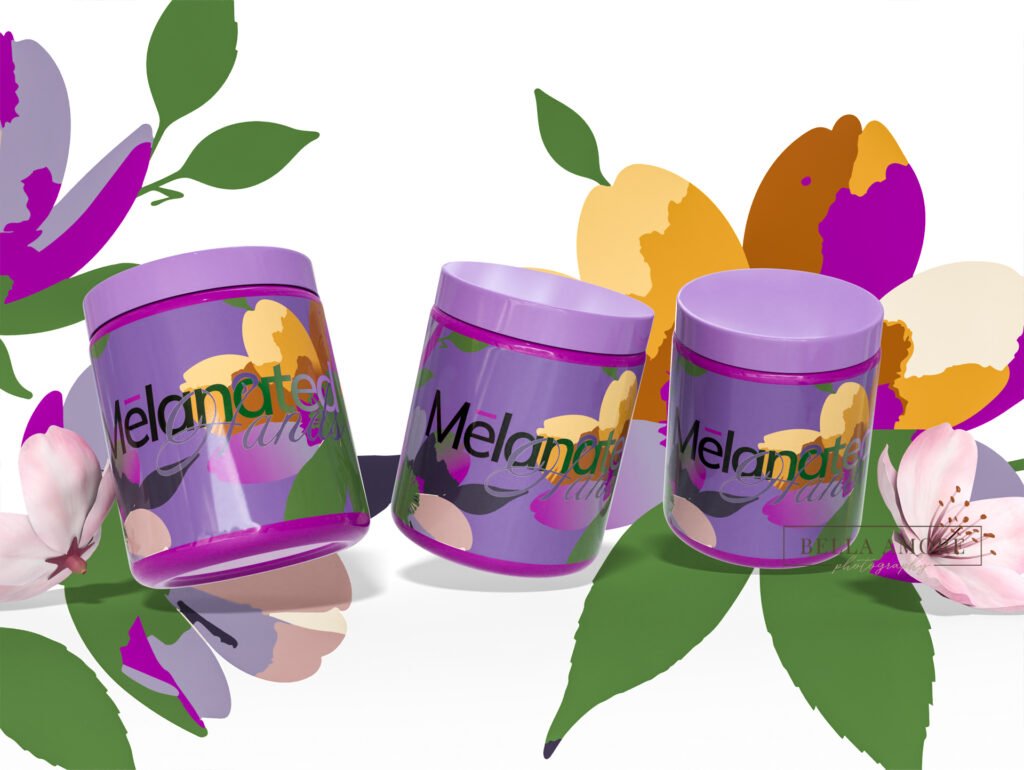 Beauty Product packaging for advertising, Melanated Hands, a Beauty Brand Design and Brand Identity from Ashley Bailey Designs