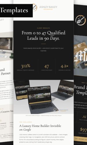 10 email template pack for professional services firms, commercial contractors, architects, real estate brokerages, real estate professionals