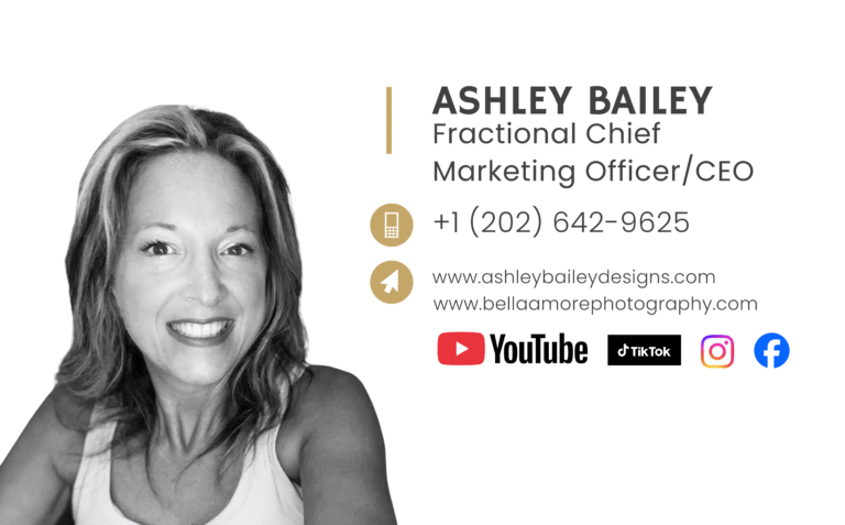 Ashley Bailey, Online Instructor, Creative, Fractional CMO, Photographer, Designer