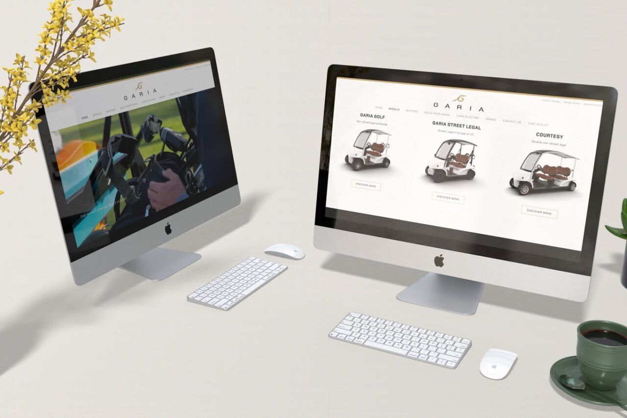 Garia Golf Car(t)s Website & Brand Marketing
