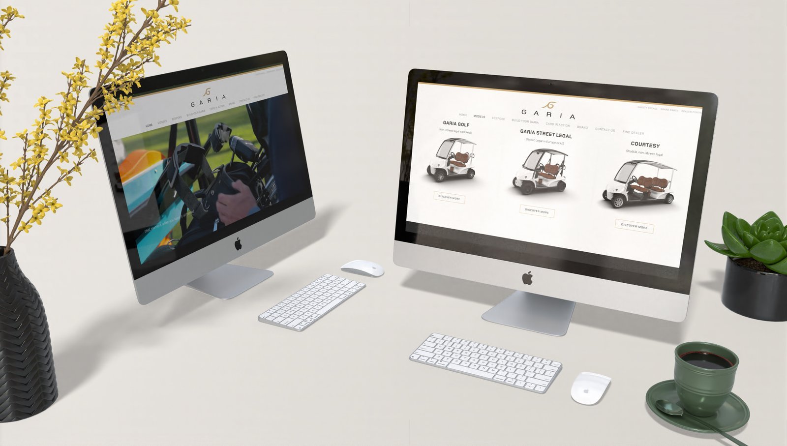 Garia Golf Car(t)s Website & Brand Marketing