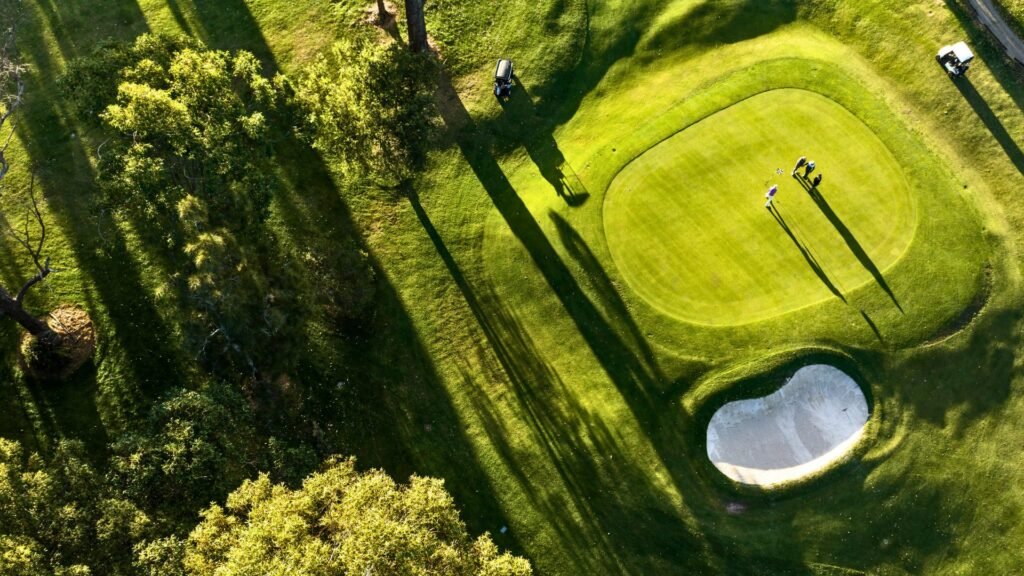 Image of a Georgia Golf course, aerial view