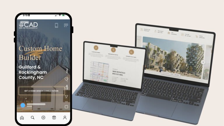 Custom Home Builder Website Design