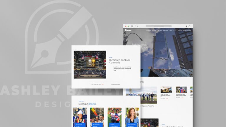turner construction website design