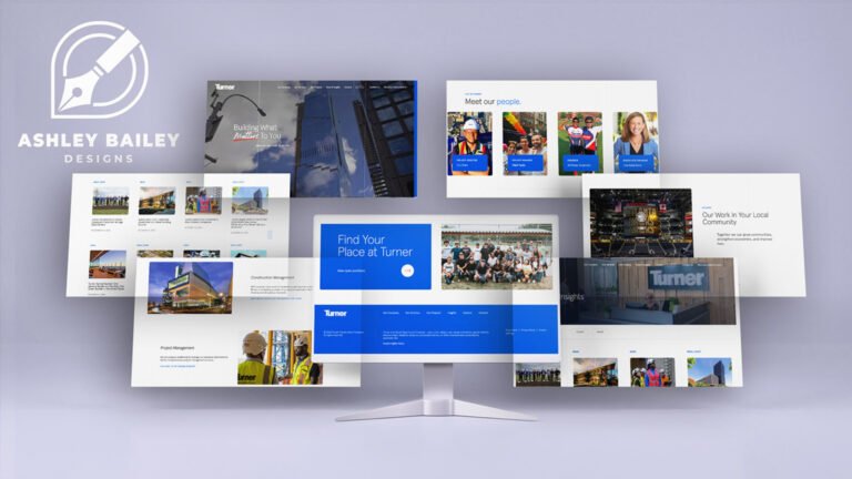 turner construction website design